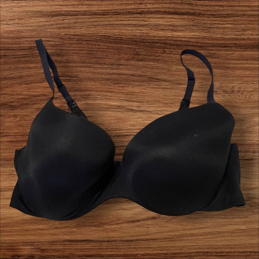 ☑️ Victoria’s Secret Black Padded Underwire Convertible Bra 34D